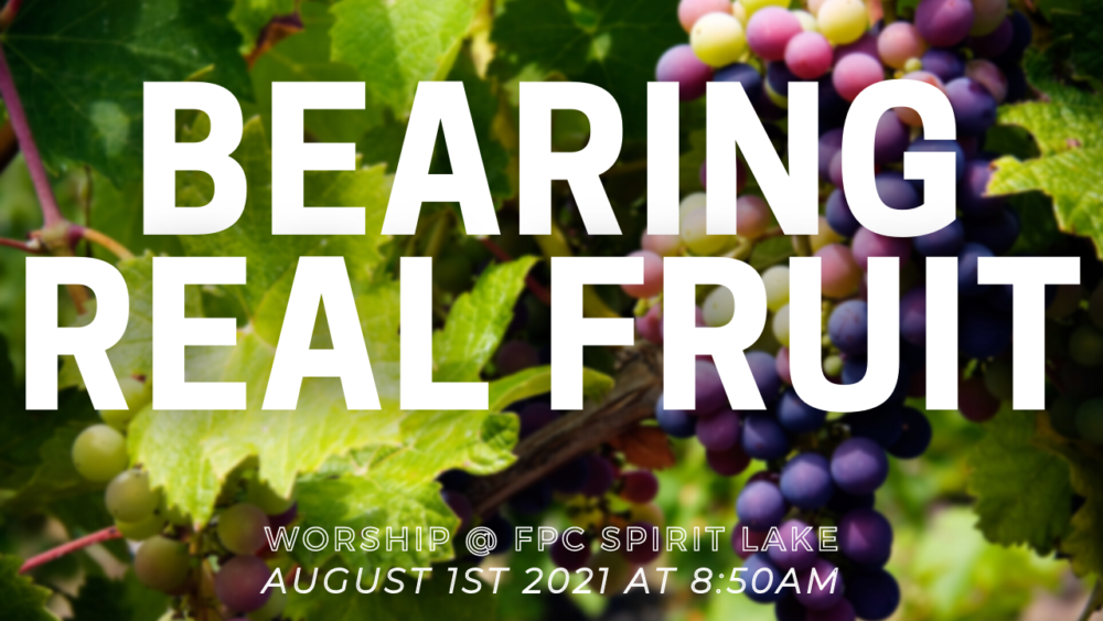 Bearing Real Fruit
